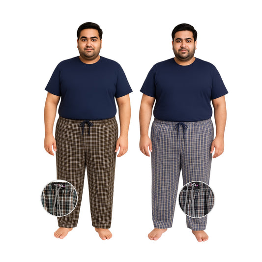 Pack Of 2 Cotton Big Size Pajamas PSM-1019