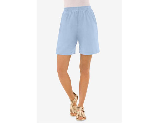 Pale Blue Soft Knit Short PSW-7336