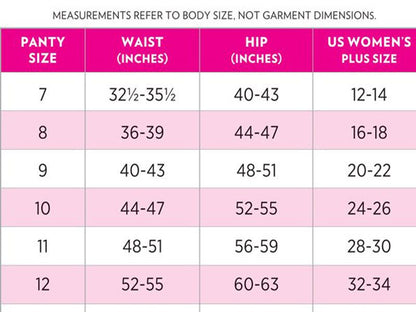 Essential Comfort High-Waist Plus Size Panty – Black PSW-9473