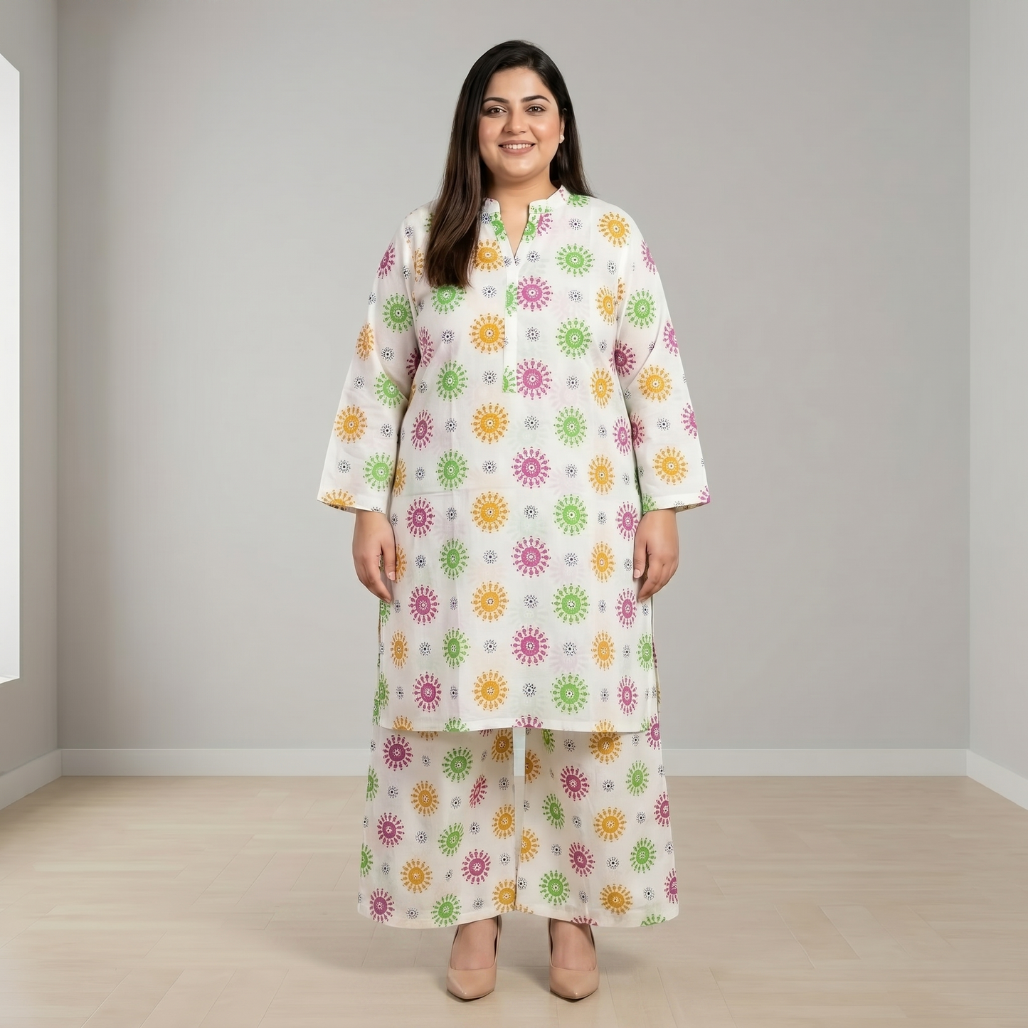 Pastel Bloom Printed Co-ord Set PSW-11147