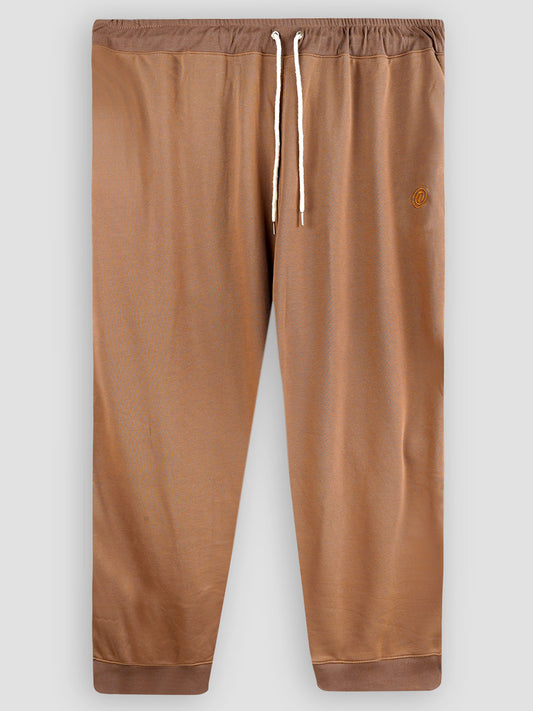 Peach Brown Plus-Size B Grade Terry Joggers PSM-8634B