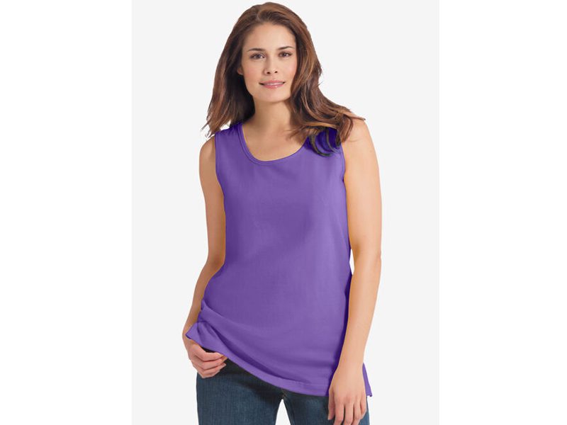 Petal Purple Scoop Neck Tank PSW-6338