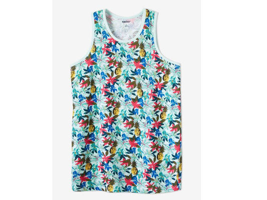 Pineapple Floral Lightweight Tank PSM-6713