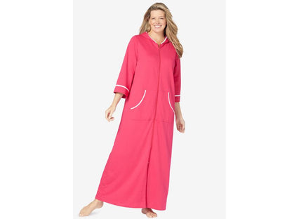 Pink Burst Long French Terry Robe PSW-6605