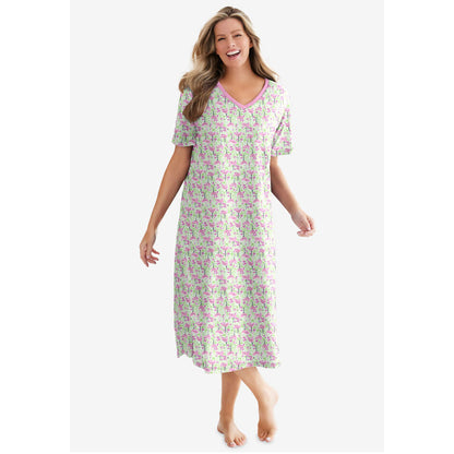 Pink Flamingos Long Print Sleepshirt PSW-8360