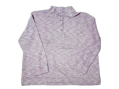 Button Up Plus Size Women SweatShirt PSW-4199