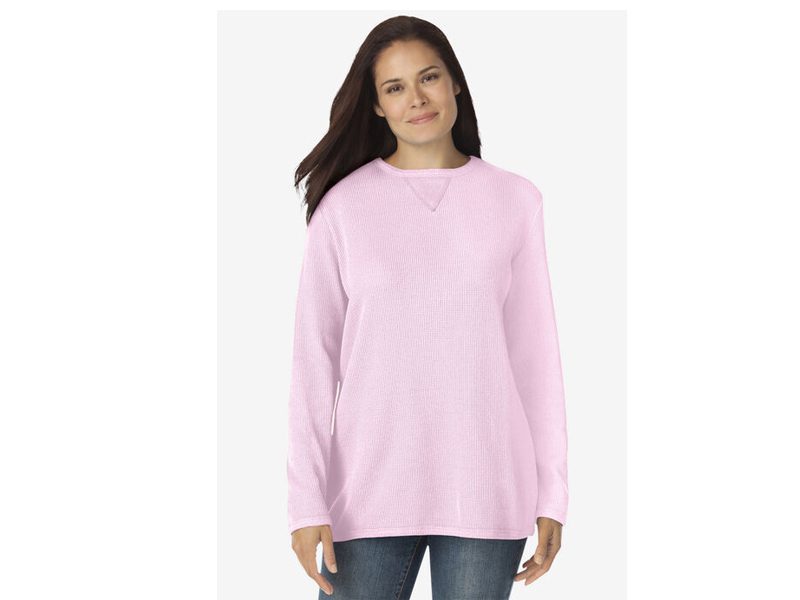 Pink Plus Size Women Thermal Shirt PSW-6051