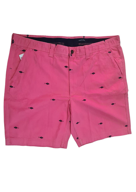 Saltwater Red All Over Print Cotton B Grade Shorts PSM-7377B