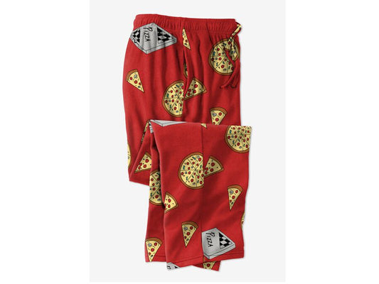 Pizza Party Lightweight Cotton Jersey Pajama Pants PSM-6355