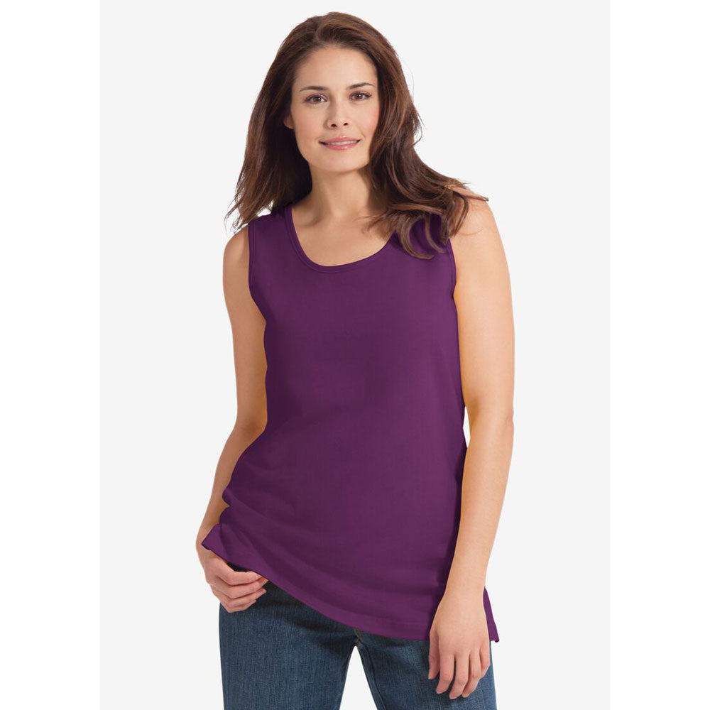 Plum Purple Perfect Scoopneck Tank PSW-8015