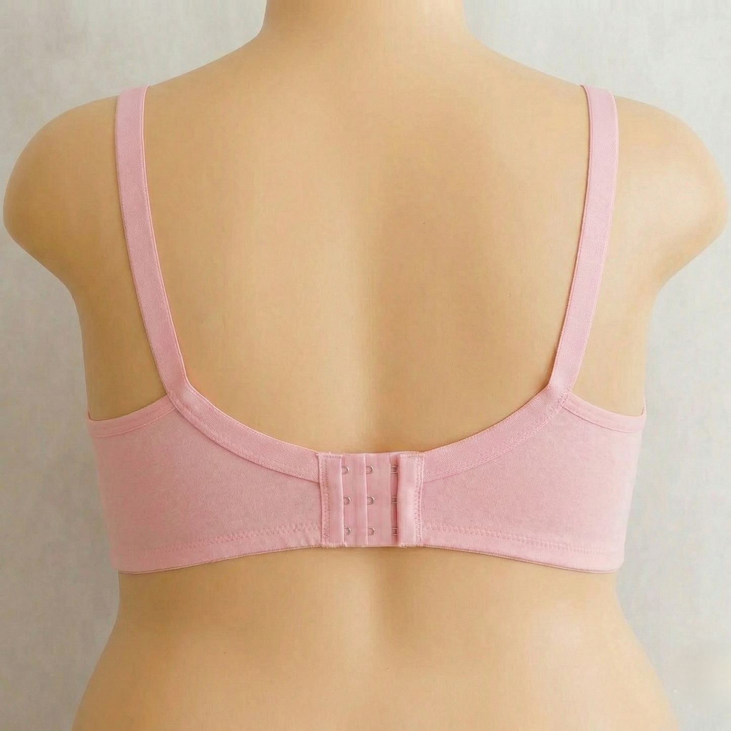 Plus Size Pink Seam Stripe Wireless Bra PSW-10777