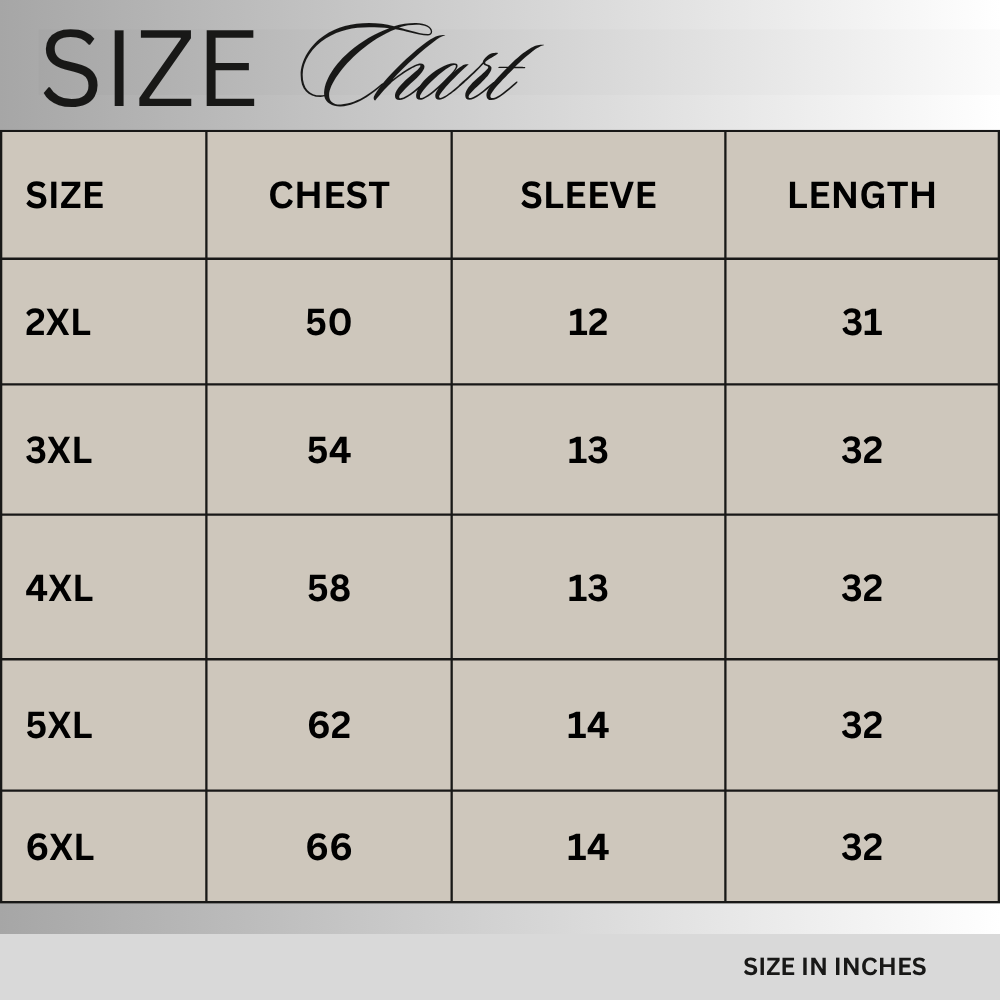 Size chart for Rust Orange Contrast Collar Polo Shirt PSM-11558