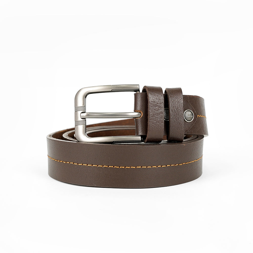 Premium Brown Leather Plus Size Belt PSM-8543