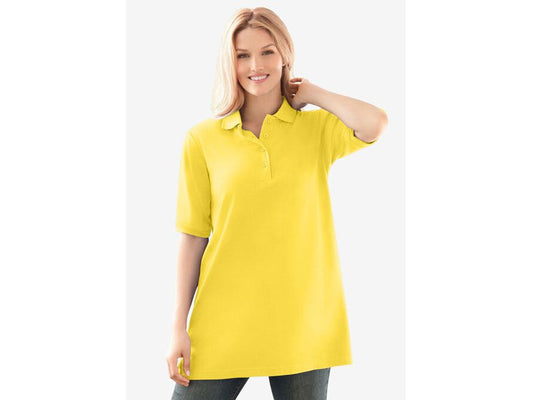 Primrose Yellow Short Sleeve Polo T-Shirt PSW-7245