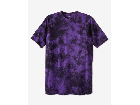 Purple Marble Big & Tall Crewneck T-Shirt PSM-6850