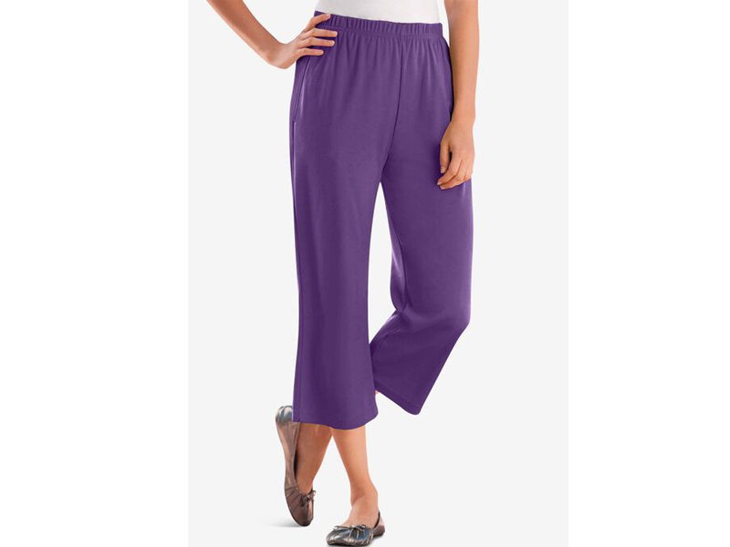 Radiant Purple 7-Day Knit Capri PSW-6699