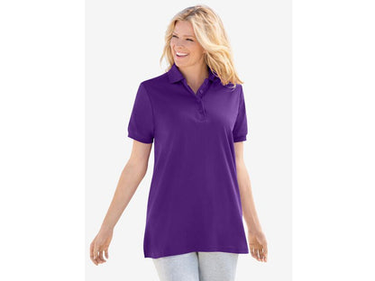 Radiant Purple Elbow Sleeve Polo Shirt PSW-6179