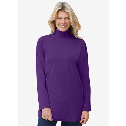 Radiant Purple Perfect Mockneck Tee PSW-8060