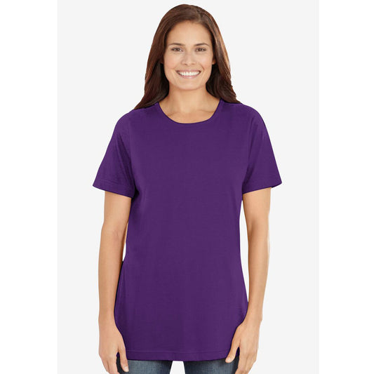 Radiant Purple Perfect Short-Sleeve Crewneck Tee PSW-7882