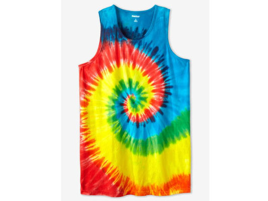 Rainbow Tie Dye Big & Tall Size Tank PSM-6401