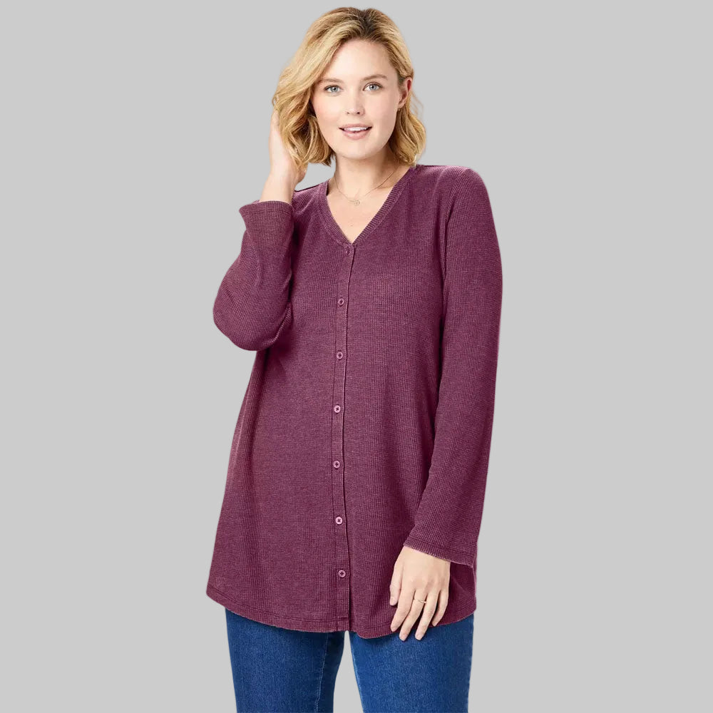 Random Button Front B Grade Washed Thermal PSW-8755B