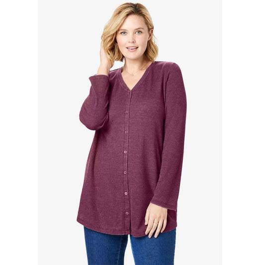 Random Button Front B Grade Washed Thermal PSW-8755B