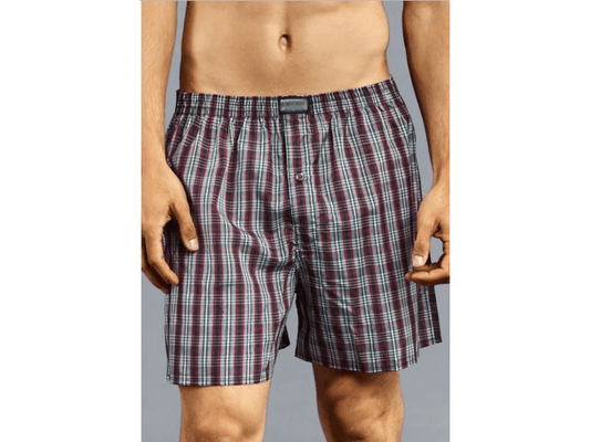 Multicolor Plaid Cotton Boxer Shorts PSM-7284