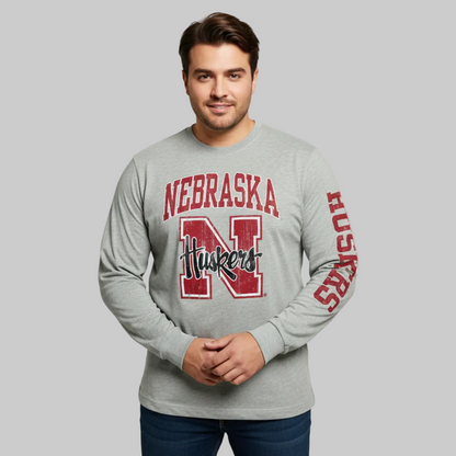 Random Heavyweight Jersey Big Size Long Sleeve T-shirt PSM-5740