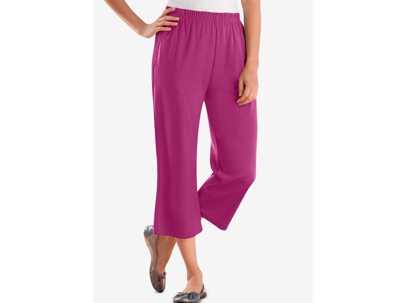 Raspberry 7-Day Knit Capri PSW-6696