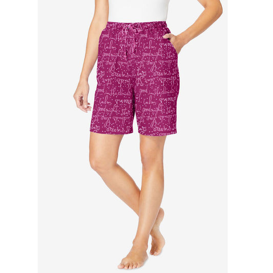 Raspberry Stars Print Pajama Shorts PSW-8489