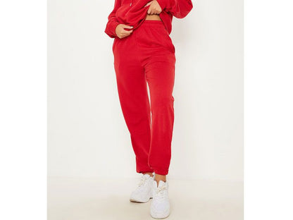 Red Basic Plus Size Women Jogger PSW-3774