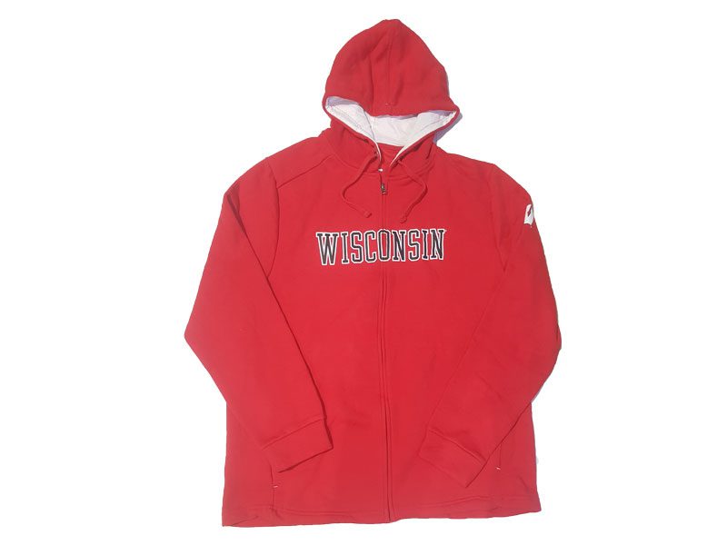 Red Big Size Zipper Hoodie PSM-4215