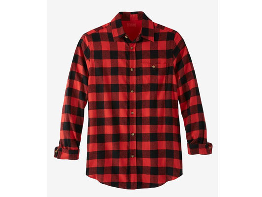 Red Buffalo Check Holiday Flannel Shirt PSM-7598