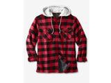 Red Buffalo Plaid Without Hood Shirt B Grade Jacket PSM-6594B