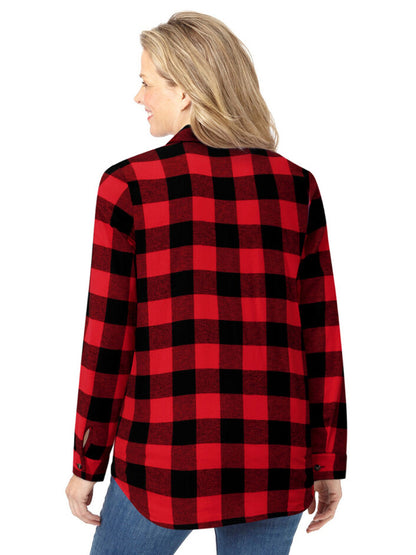 Red Buffalo Plaid Classic Flannel Shirt PSW-9033