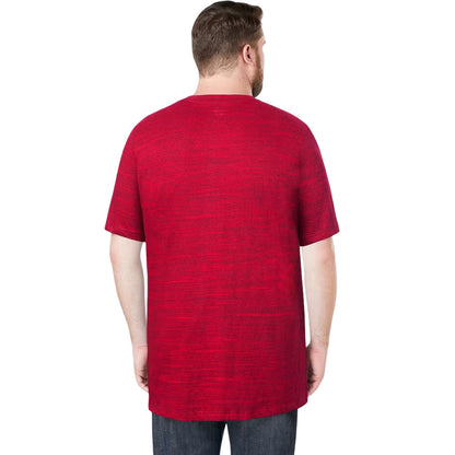 Plus-size Shrink-Less™ crewneck t-shirt with a relaxed fit, taped neck seams, and durable cotton fabric that won’t shrink in the dryer.