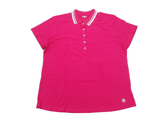 Red Pink Polo Blouse for Women PSW-4448