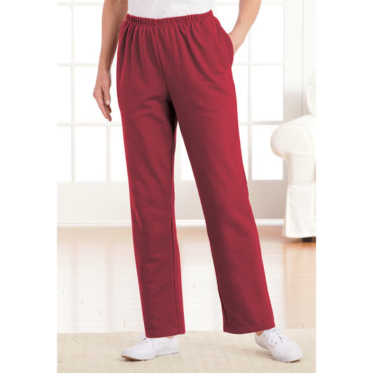 Red Plus Size Women Casual Fleece Pants PSW-3897