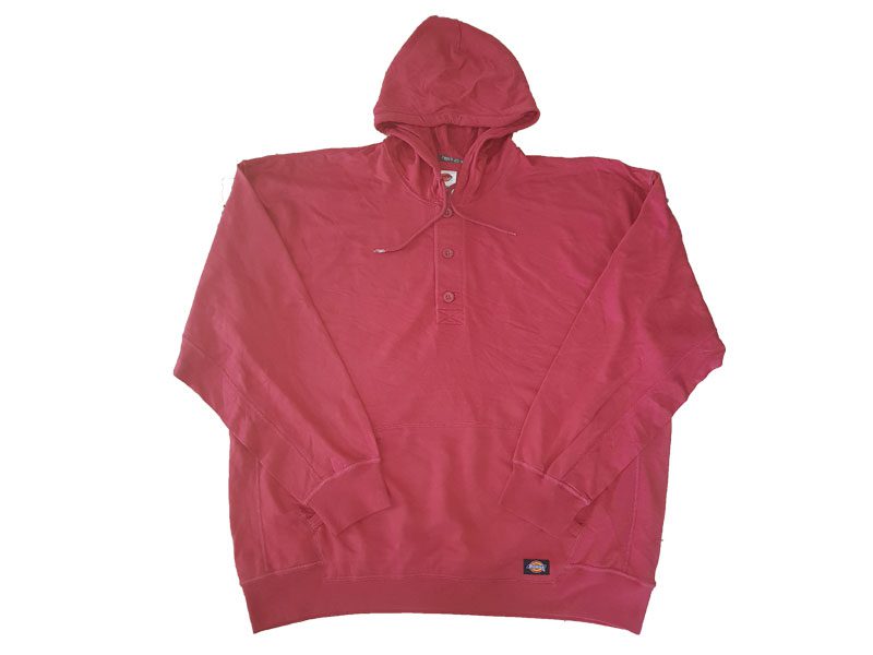 Maroon Terry Big Size Three Button PullOver Hoodie PSM-3710