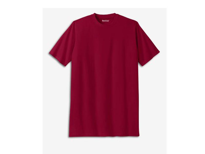 Rich Burgundy Big & Tall Crewneck T-Shirt PSM-4380