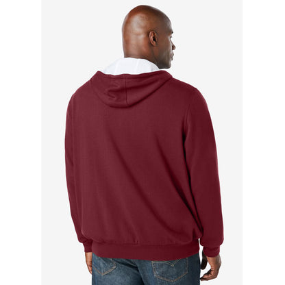 Rich Burgundy Full-Zip Thermal Hoodie PSM-8893