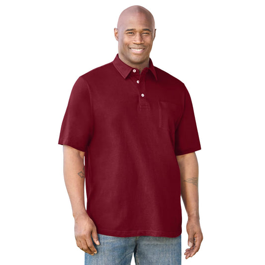 Rich Burgundy Jersey Big & Tall Polo Shirt PSM-9799
