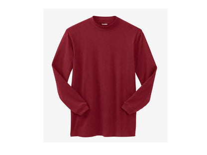 Mock Turtleneck Big Size Long Sleeve T-Shirt PSM-4175