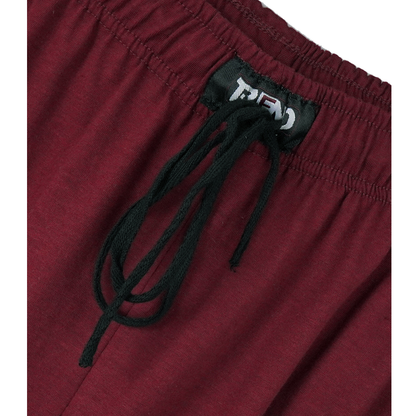 Rich Burgundy UrbanEase Plus Jersey Trousers With Zip Pockets PSM-8387