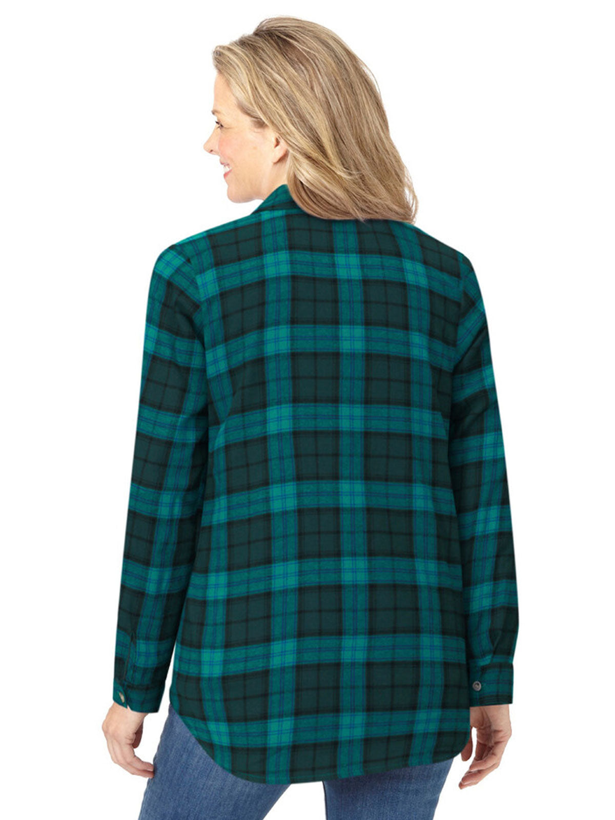 Rich Jade Plaid Classic Flannel Shirt PSW-9034