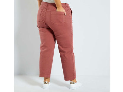 Rose Plus Size Wide Cotton Pants PSW-3783