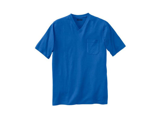 Royal Blue Big & Tall Size V Neck T-Shirt PSM-5650