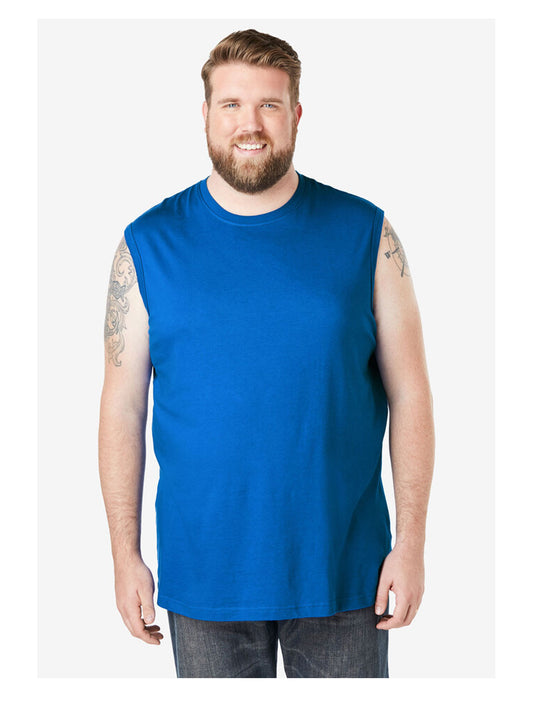 Royal Blue Big & Tall Size Muscle T Shirt PSM-9010