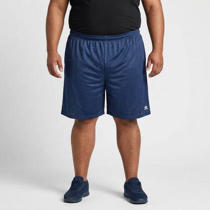 Royal Blue Mesh Polyester Sport Short