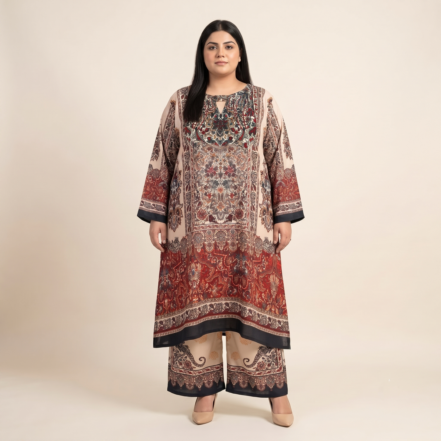 Royal Persian Printed Co-Ord Set PSW-11371